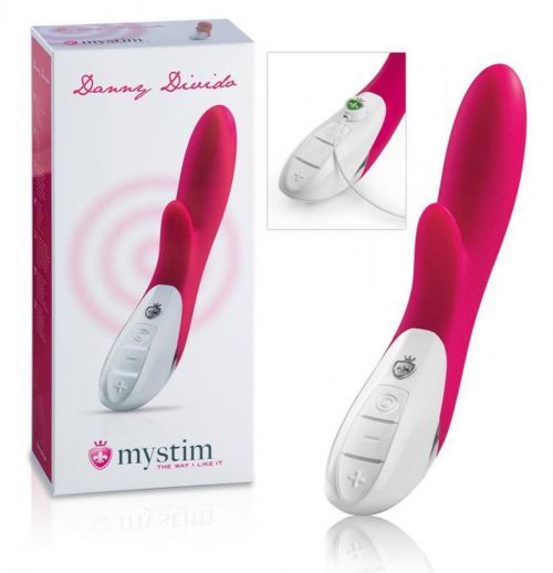 mystim Danny Divido – vibrátor so stimulátorom klitorisu (ružový)