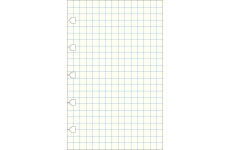 Filofax náhradné listy do zápisníkov A6 - štvorčekované