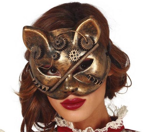 Guirca Maska - Mačka v štýle Steampunk