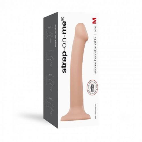 Strap-on-me M – realistické dildo s dvojitým povrchom – stredná veľkosť (telová farba)