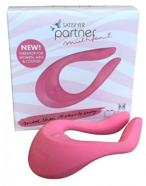 Satisfyer PARTNER Multifun 2 - nabíjací párový vibrátor (ružový)