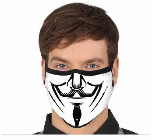 Guirca Ochranné rúško s motívom Anonymous