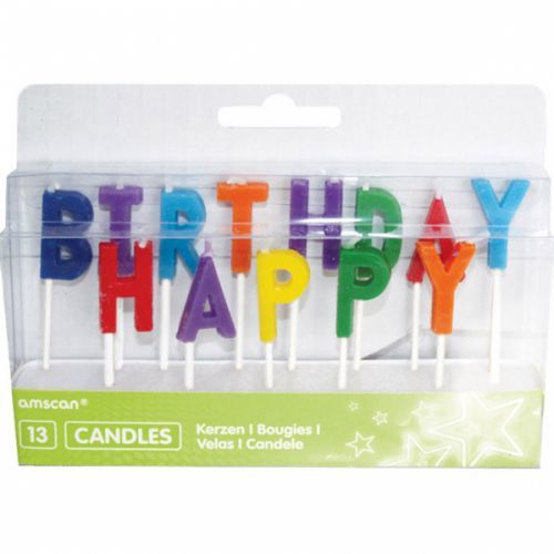 Amscan Sviečky Happy Birthday - farebné