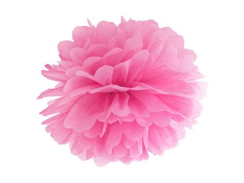 PartyDeco Pompom v tvare ružového kvetu 35 cm