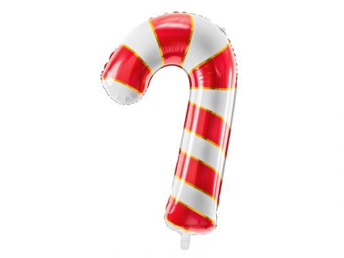 PartyDeco Fóliový balón - Vianočné lízatko 50 x 82 cm