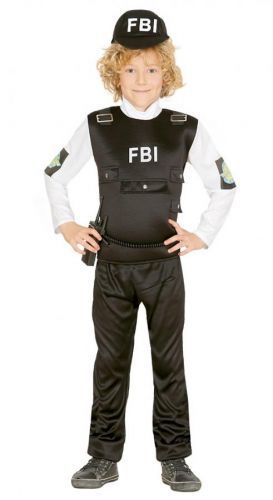 Guirca Kostým FBI detský Veľkosť - deti: M
