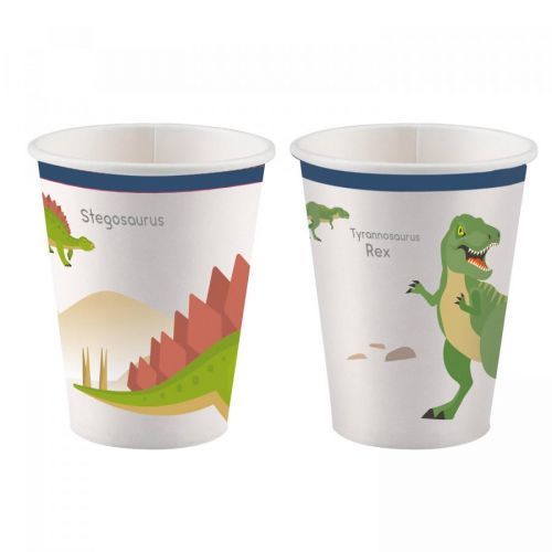 Amscan Poháre Šťastný Dinosaurus 8 ks