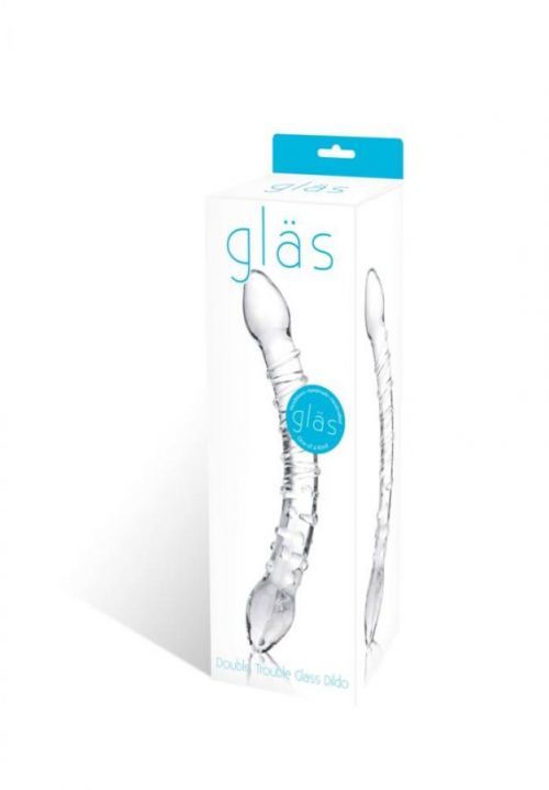 GLASTOY Anal Slider – klasické sklenené análne dildo