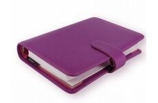 Filofax Saffiano A6 týždenný 2021 malinový