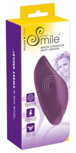 Smile Panty - cordless, radio, waterproof clitoral vibrator (purple)