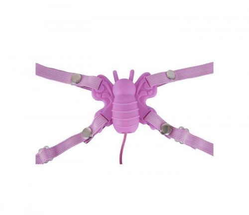 Vibrátor pripínací motýlik - pink