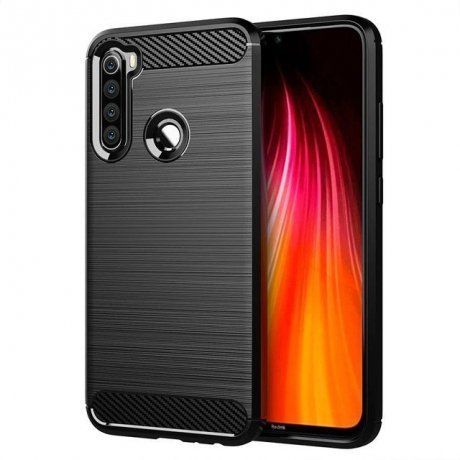 MG Carbon Case Flexible silikónový kryt na Xiaomi Redmi Note 8T, čierny