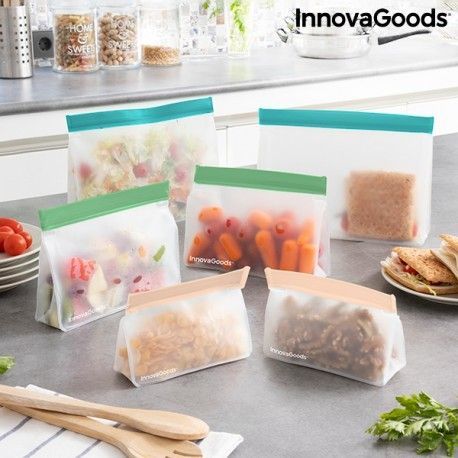 InnovaGoods Sada znovu použiteľných hermetických sáčkov Zags InnovaGoods