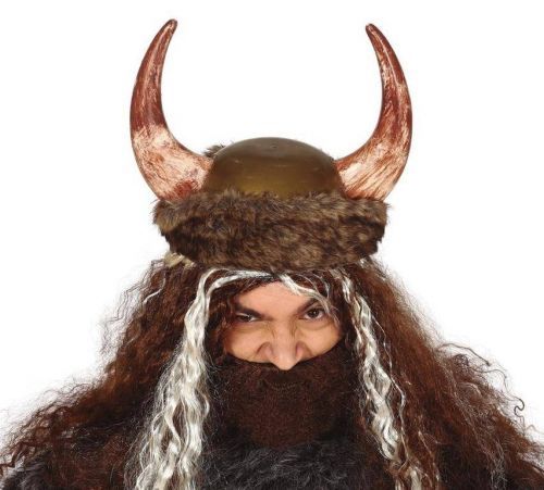 Guirca Vikingská helma s kožušinou