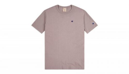 Champion crewneck C logo T-shirt ružové 113360_F20_PS007