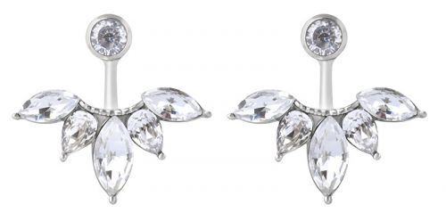 Troli Trblietavé oceľové náušnice s kryštálmi