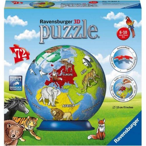 Ravensburger 3D Puzzle 118403 Malovaný globus 72 dílků