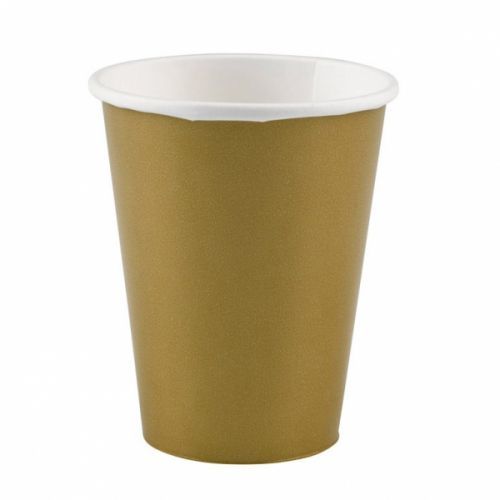 Amscan Poháre zlaté 260 ml 8 ks