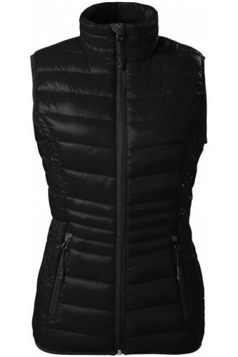 Čierna dámska prešívaná vesta