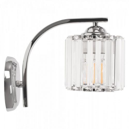 Nástěnná lampa Bodil APP509-1W chrom/krystal
