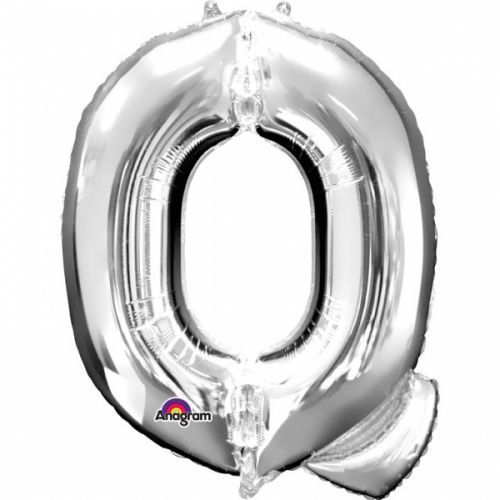 Amscan Fóliový balónik písmeno Q 86 cm strieborný