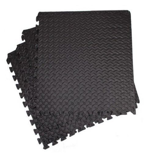 Springos penové puzzle protišmykové 60 x 60 x 1,2 cm - 4 ks - čierne