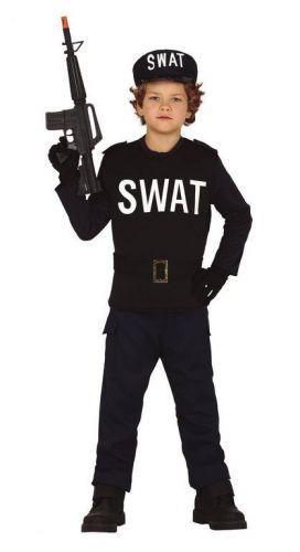 Guirca Detský kostým - SWAT Veľkosť - deti: M