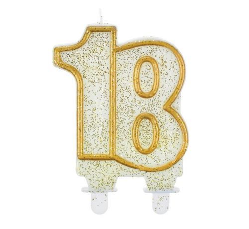 Godan Tortová sviečka 18 - zlatá