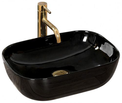 Rea Umyvadlo na desku Rea Belinda Black Slim - černá (REA-U8490)