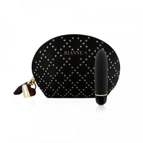 Rianne Essentials Classique Stud – silikónový tyčový vibrátor (čierny)