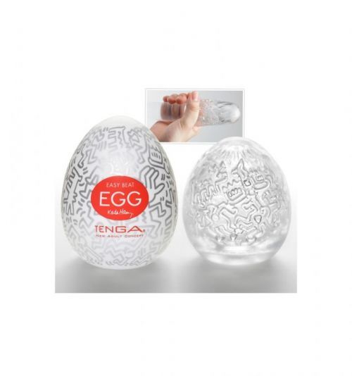 Masturbátor z měkkého silikonu, ukrytý do tvaru vajíčka s rozmanitým, precizním vypracováním