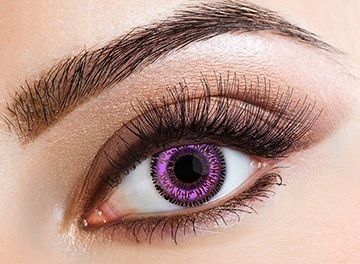 Eyecasions Šošovky mesačné Two Tone Violet