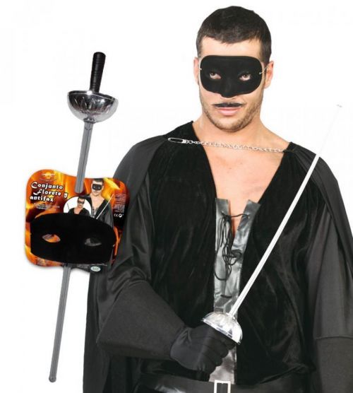 Guirca Zoro maska a meč 63 cm