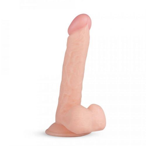 Real Fantasy Felix – realistické dildo so semenníkmi a prísavkou (22cm) – telová farba