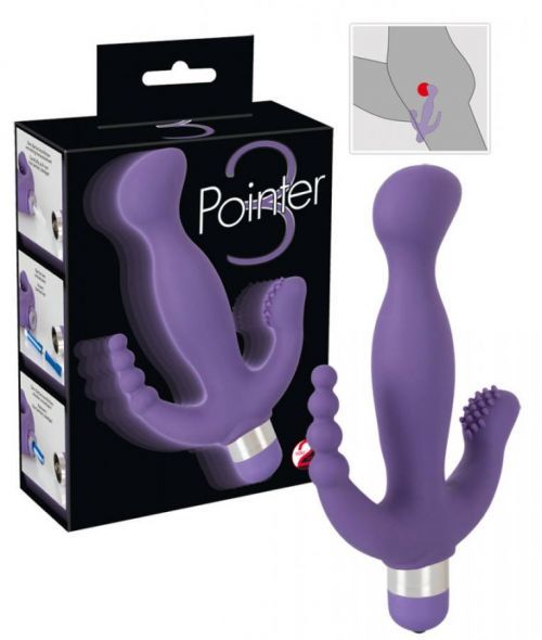 You2Toys Pointer – vibrátor pre trojité potešenie (fialový)