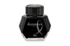 Waterman Black, čierny fľaštičkový atrament
