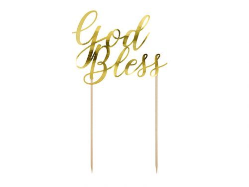 PartyDeco Ozdoba na tortu - God Bless