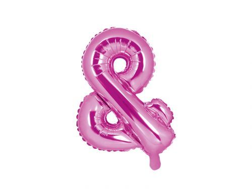 PartyDeco Fóliový balón Mini - Symbol & 35cm ružový