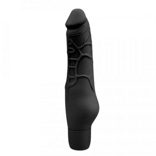 Easytoys Power Vibe – normálny silikónový vibrátor na penis (čierny)