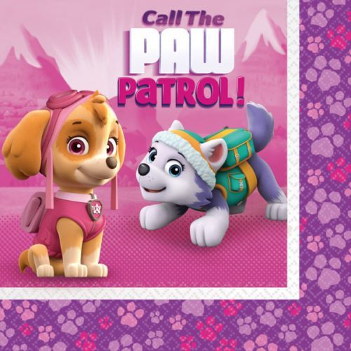 Amscan Servítky Tlapková hliadka (Paw Patrol) ružové