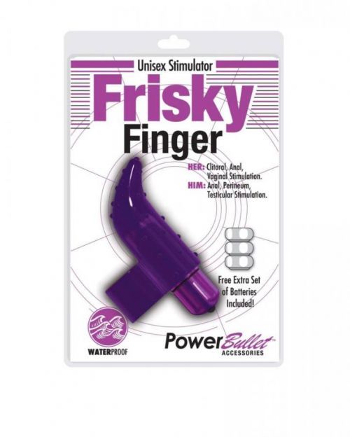 Frisky Finger - vodotesný prstový vibrátor (fialový)