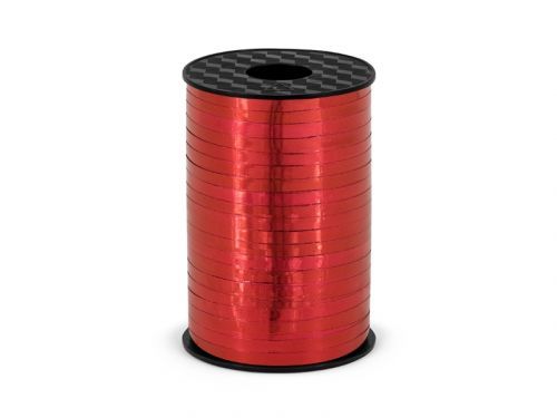 PartyDeco STUHA NA BALÓNY ALEBO DARČEKY METALICKÁ Červená