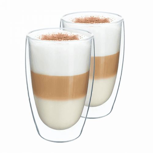 Termo sklenice na latte, 2ks, 450ml, HOTCOOL TYP 2