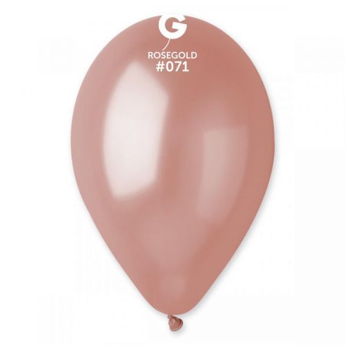 Gemar Balónik metalický ružovo - zlatý 26 cm
