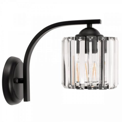 Nástěnná lampa Bodil APP-512 1W černá/krystal