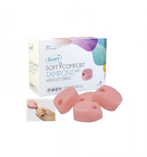 Hygienický, anatomicky tvarovaný měkký tampon bez vláken, na intimní akty