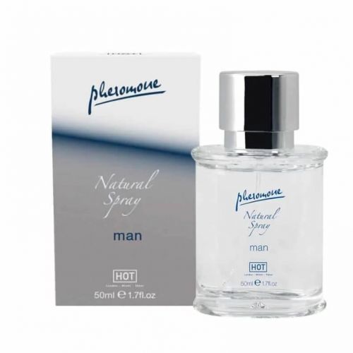 HOT Natural - telový sprej pre mužov s obsahom feromónu (50ml)