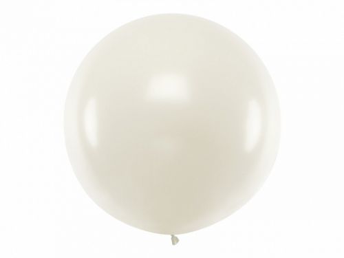 PartyDeco Guľatý latexový Jumbo balón 1m priesvitný