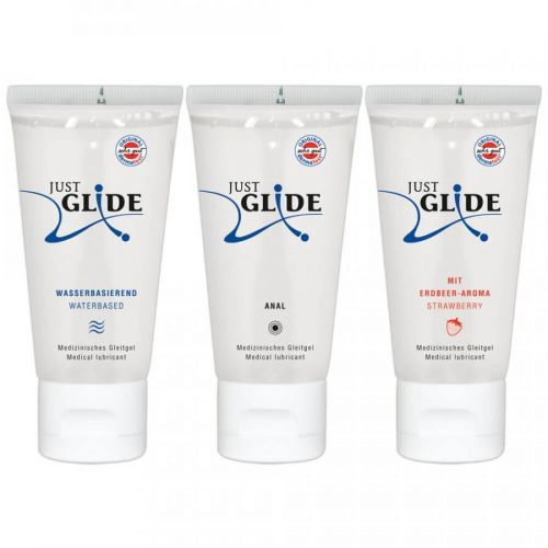 Just Glide súprava lubrikantov (3 x 200 ml)