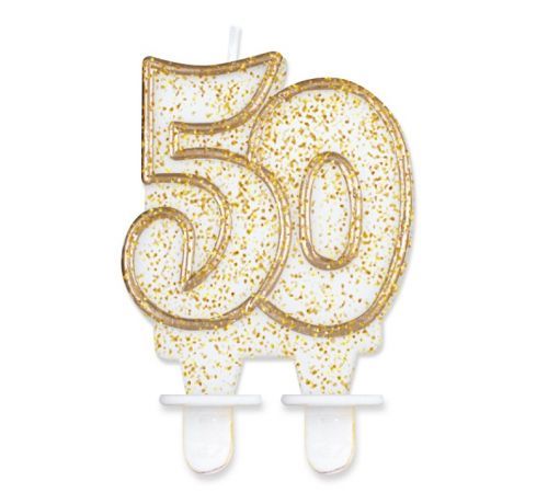Godan Tortová sviečka 50 - zlatá